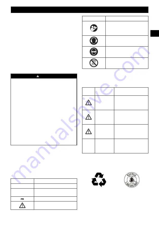 GreenWorks BUG301 Operator'S Manual Download Page 21