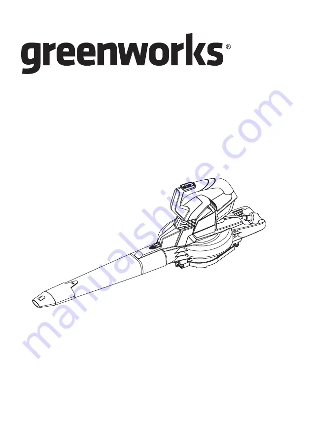 GreenWorks BVA808 Operator'S Manual Download Page 1