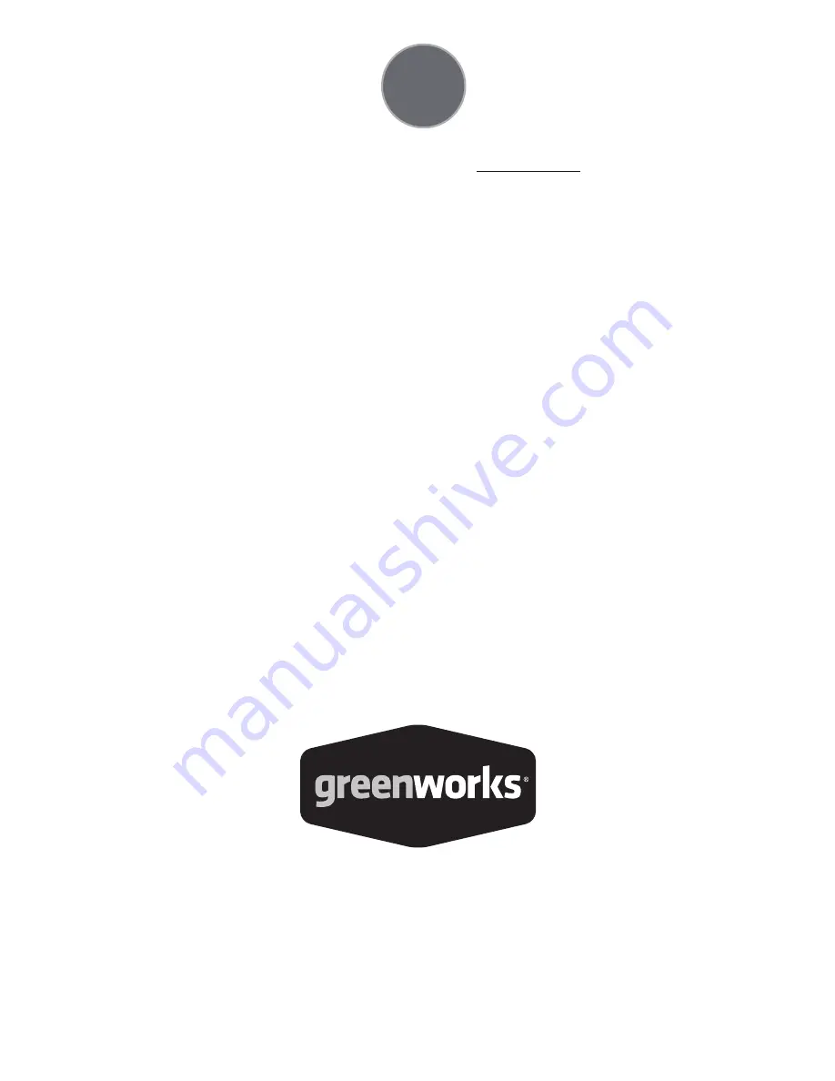 GreenWorks CUA91 Operator'S Manual Download Page 12