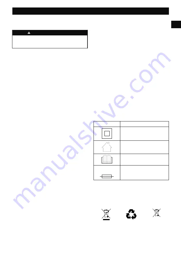 GreenWorks G40B2 Operator'S Manual Download Page 62