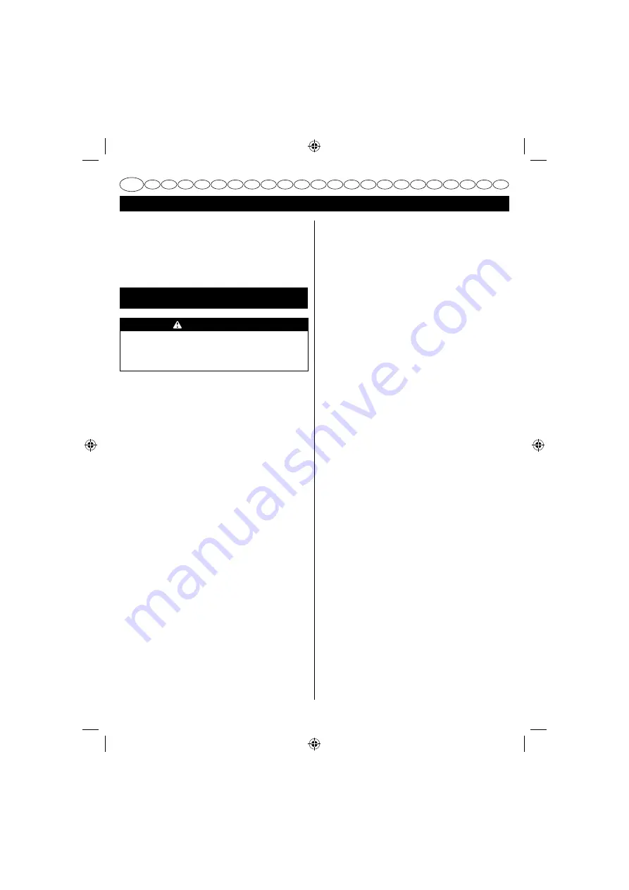 GreenWorks G40CS30 20117UA Operator'S Manual Download Page 4