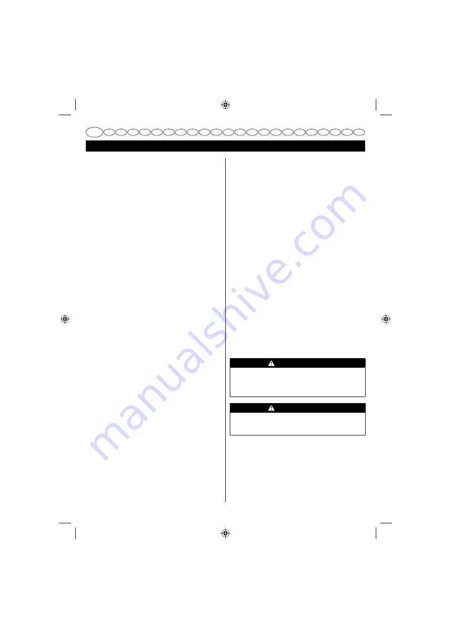 GreenWorks G40CS30 20117UA Operator'S Manual Download Page 13