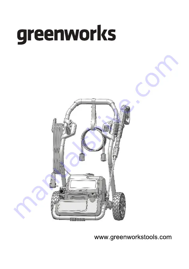 GreenWorks GPW2000-1 Operator'S Manual Download Page 1