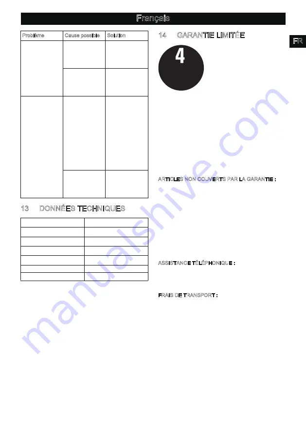 GreenWorks HTF301 Operator'S Manual Download Page 18