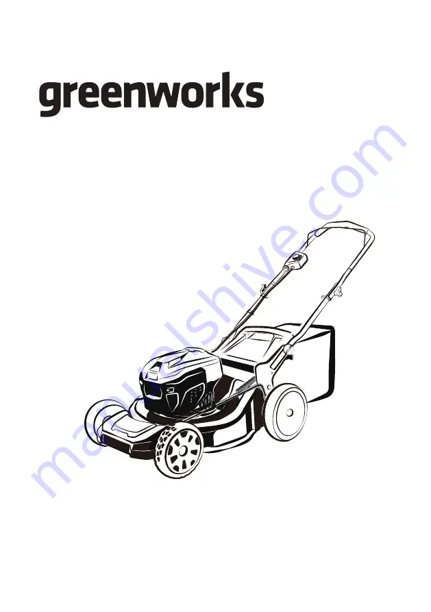 GreenWorks LMF413 Operator'S Manual Download Page 1