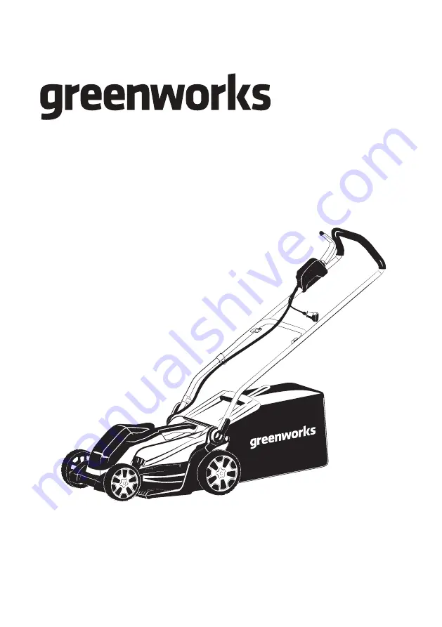 GreenWorks MO09B01 Operator'S Manual Download Page 2