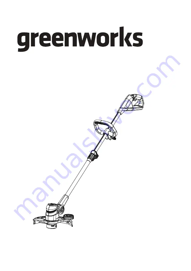 GreenWorks STG304 Скачать руководство пользователя страница 1