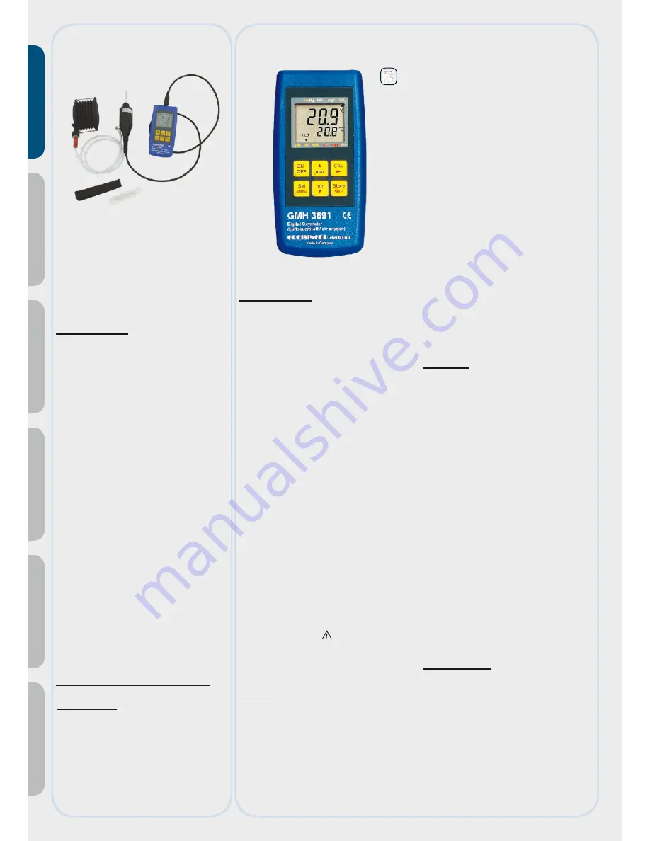 GREISINGER GMH 3691 Скачать руководство пользователя страница 13