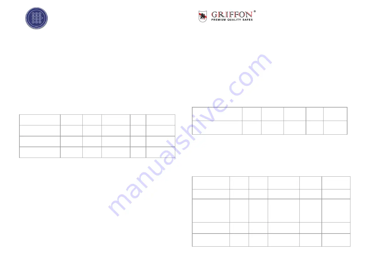 Griffon SWINGLOX Instruction Manual Download Page 9