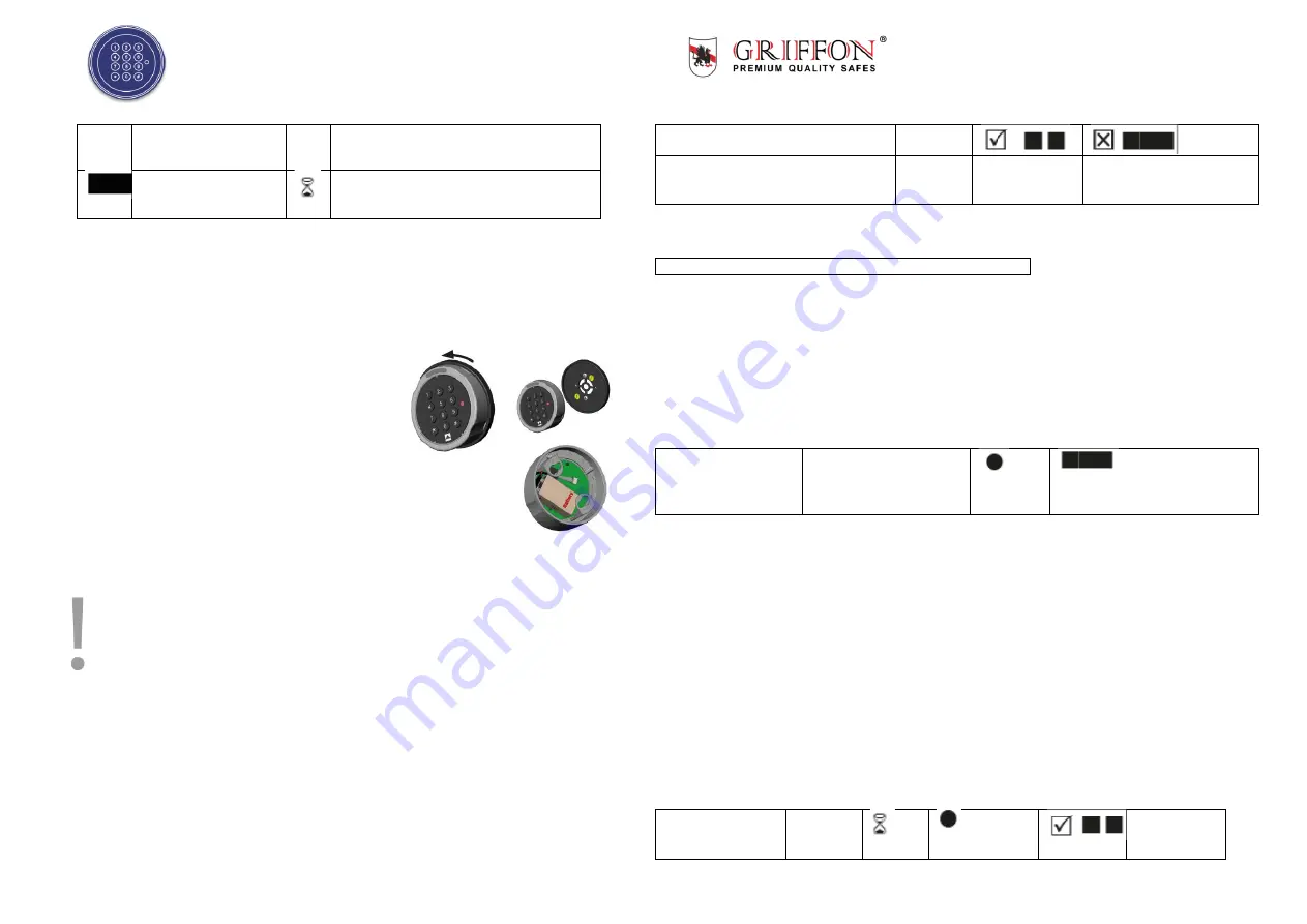 Griffon SWINGLOX Instruction Manual Download Page 13