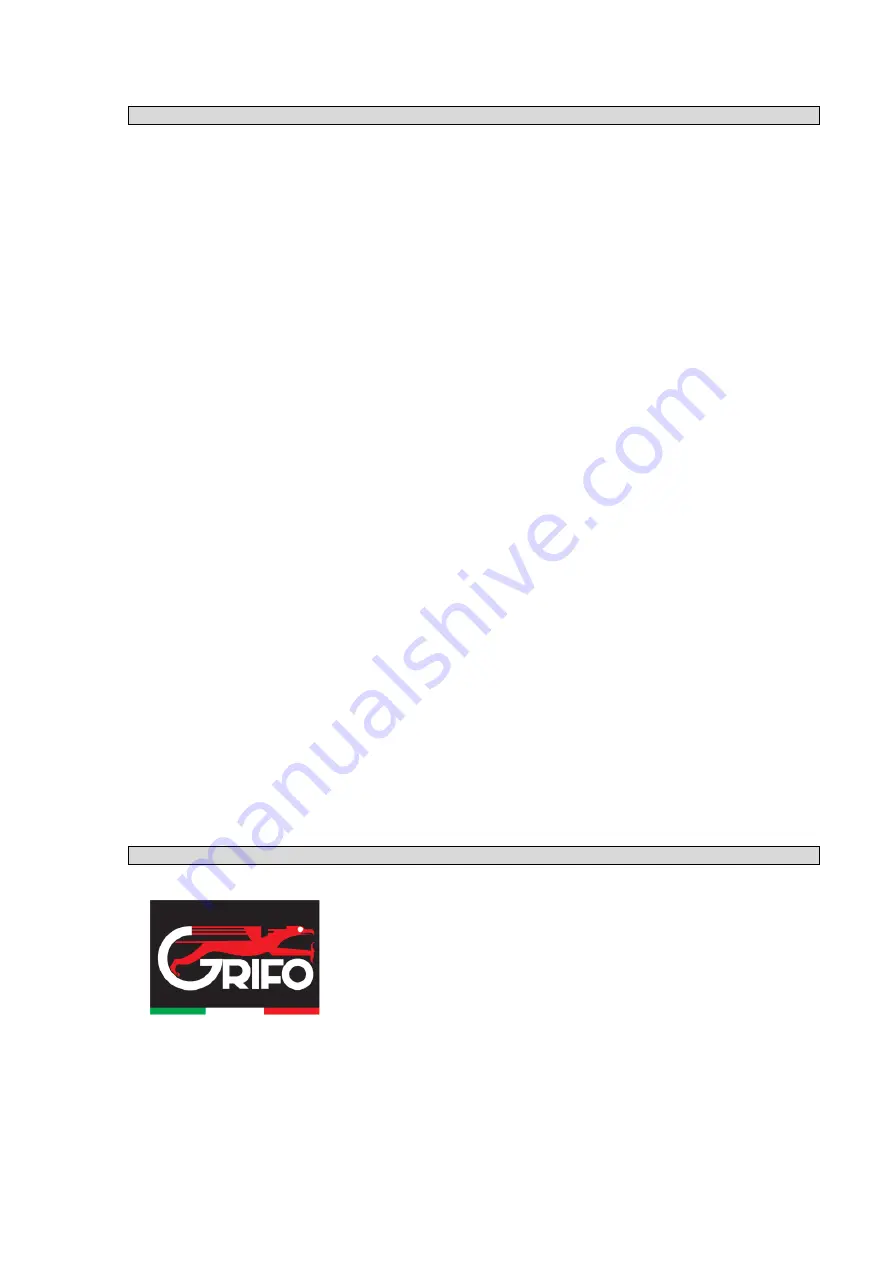 Grifo DENI Manual Of Installation, Use And Maintenance Download Page 2