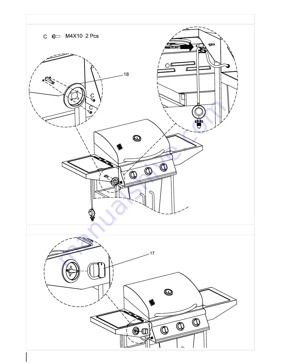 Grill Chef 12736 Assembly And Operating Manual Download Page 18