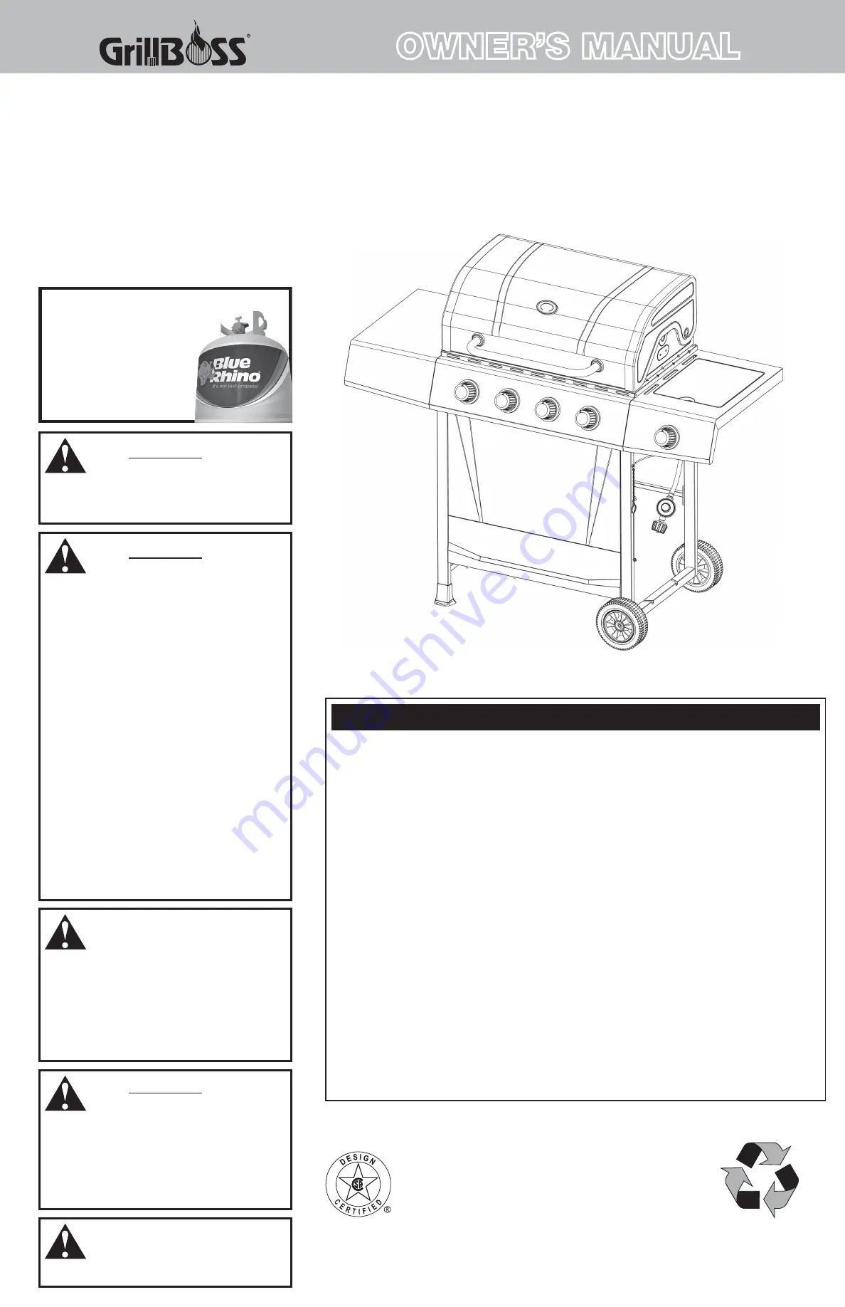 GrillBoss GBC1449G Скачать руководство пользователя страница 1