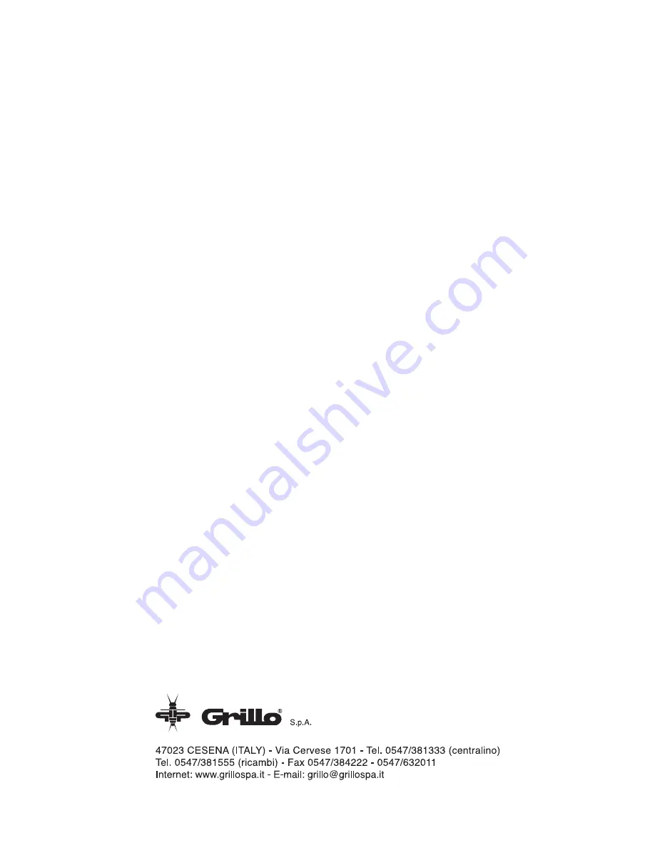 Grillo CL 620 Use And Maintenance Download Page 48