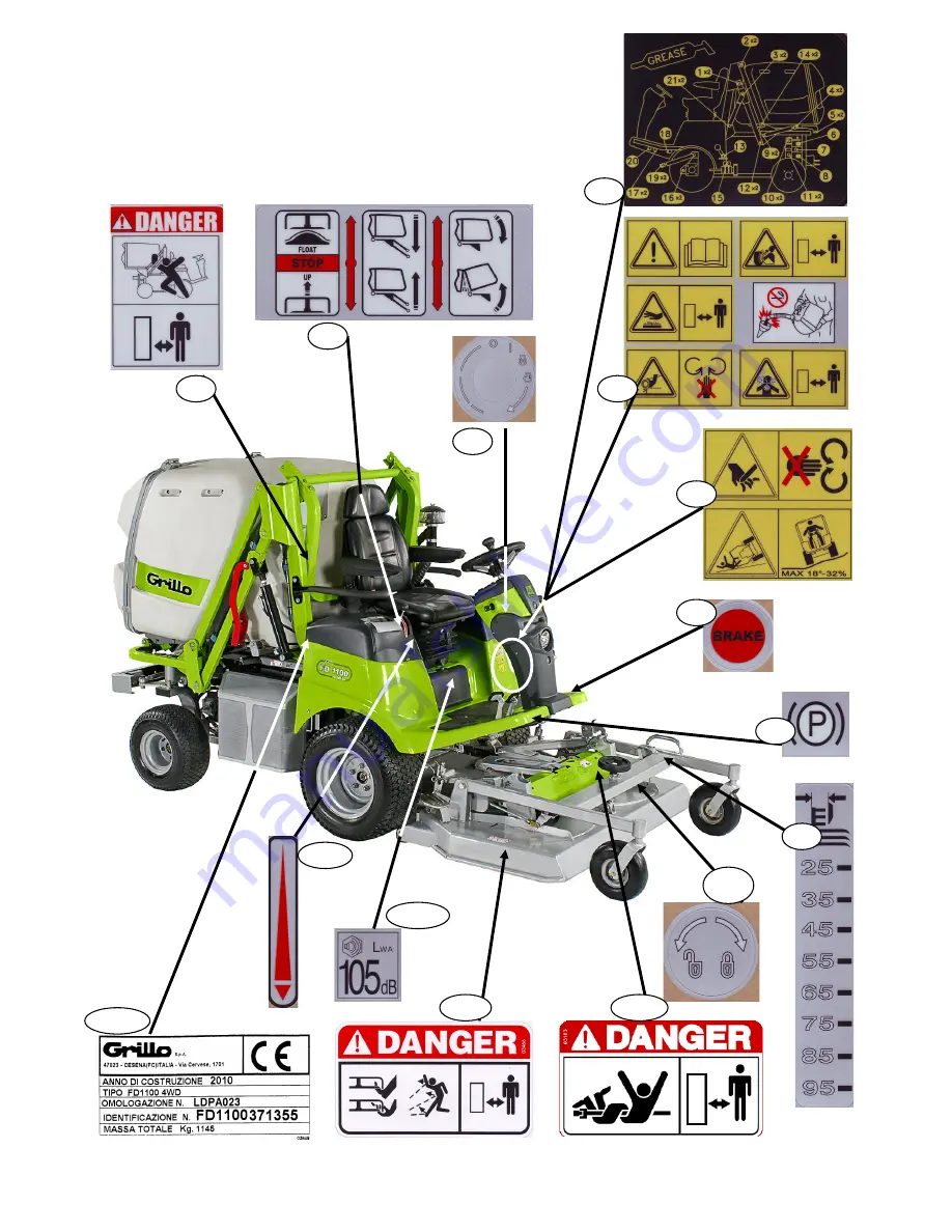 Grillo FD 1100 4WD Скачать руководство пользователя страница 70