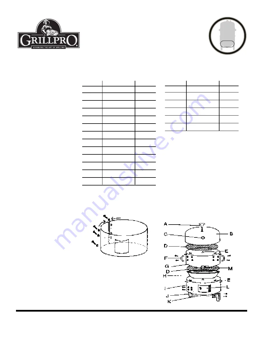 GrillPro Deluxe Charcoal Smoker Manual Instructions Download Page 10