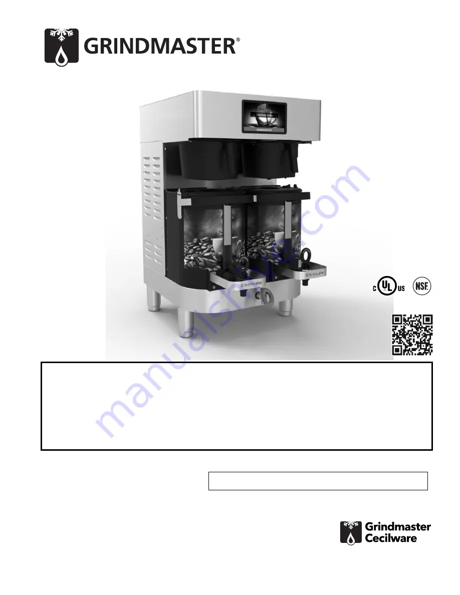 Grindmaster Cecilware 1004-001 Operator'S Manual Download Page 1