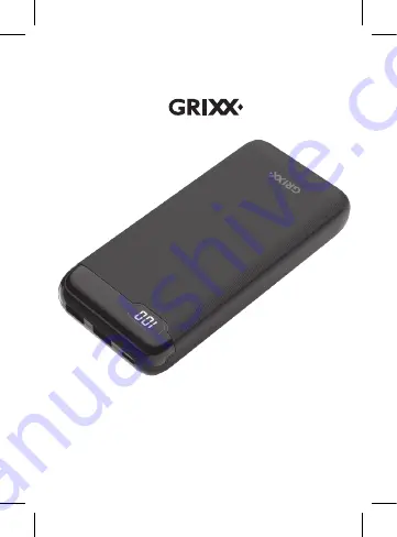 Grixx POWERBANK 20.000mAh PD Manual Download Page 1