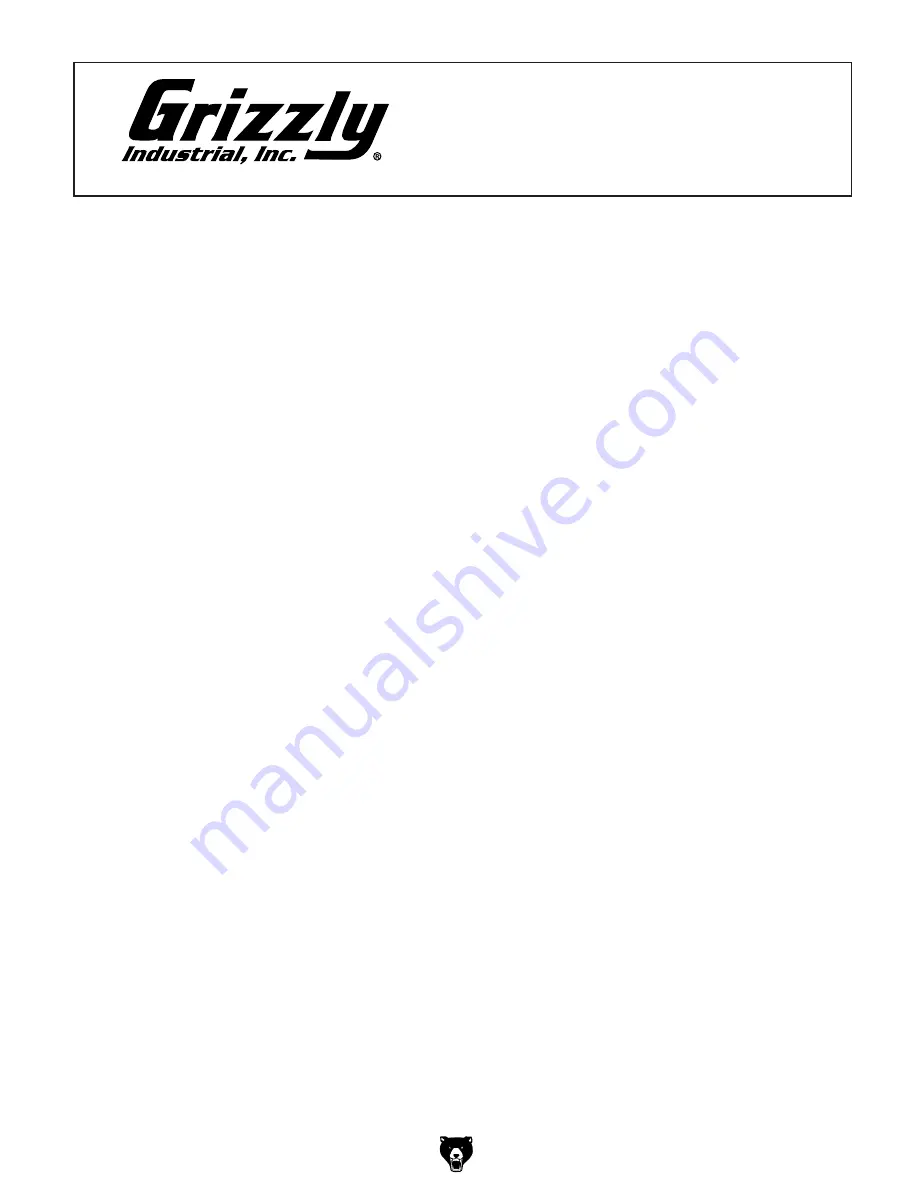 Grizzly EXTREME G0513X Owner'S Manual Download Page 13