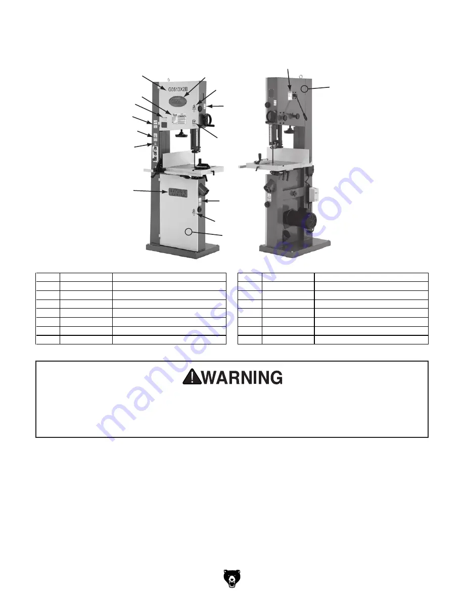 Grizzly EXTREME G0513X2B Manual Download Page 26