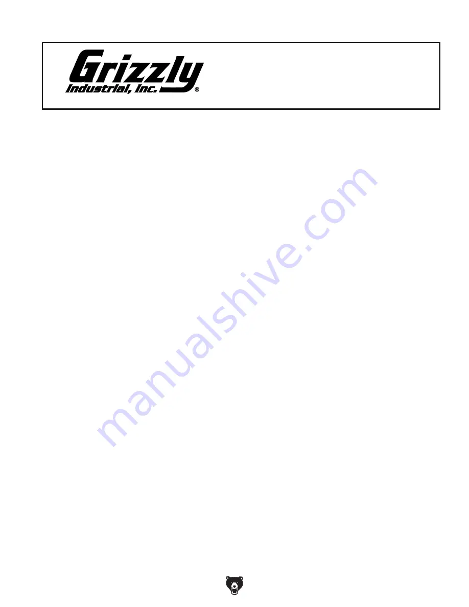 Grizzly G0443 Owner'S Manual Download Page 6