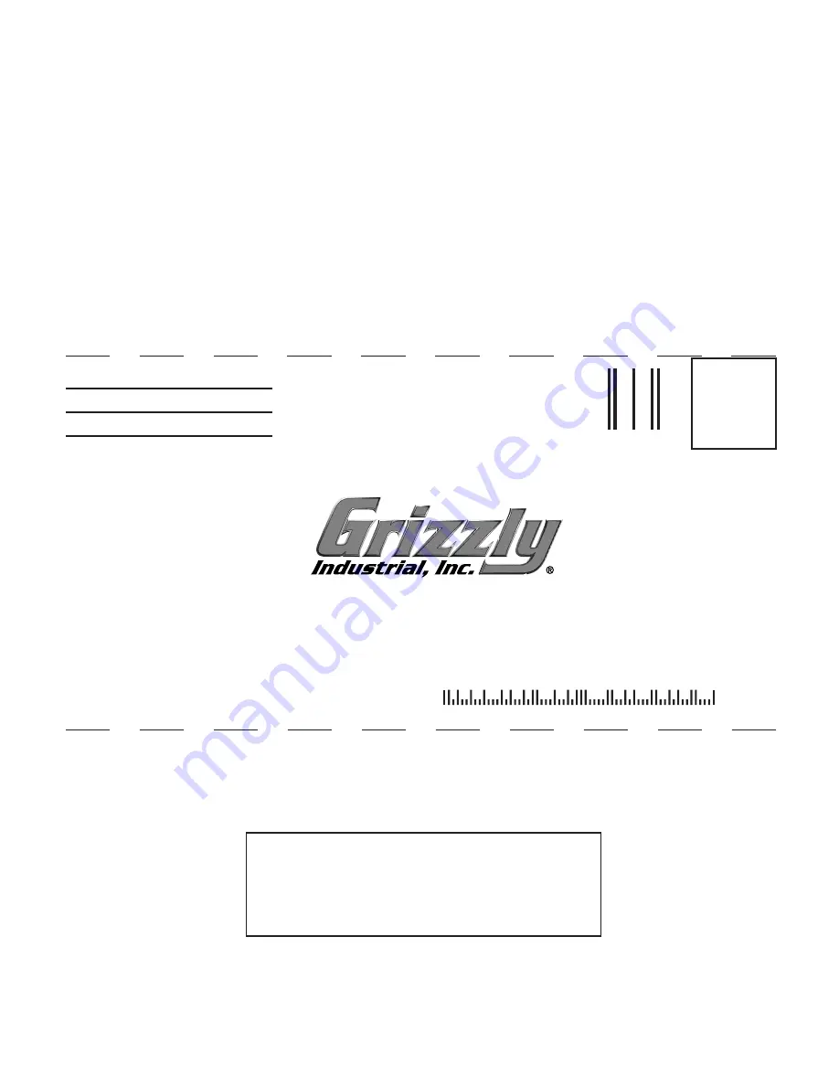 Grizzly G0444 Owner'S Manual Download Page 70