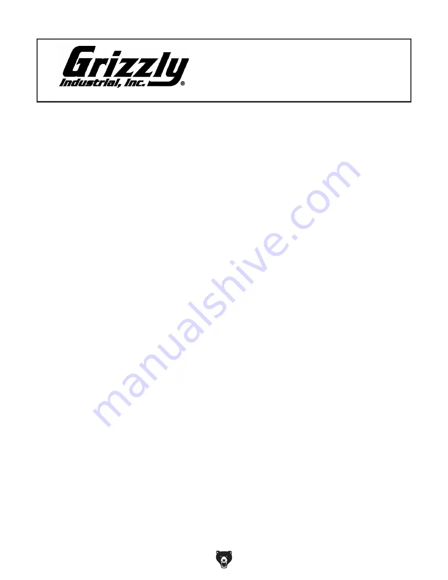 Grizzly G0451 Owner'S Manual Download Page 9