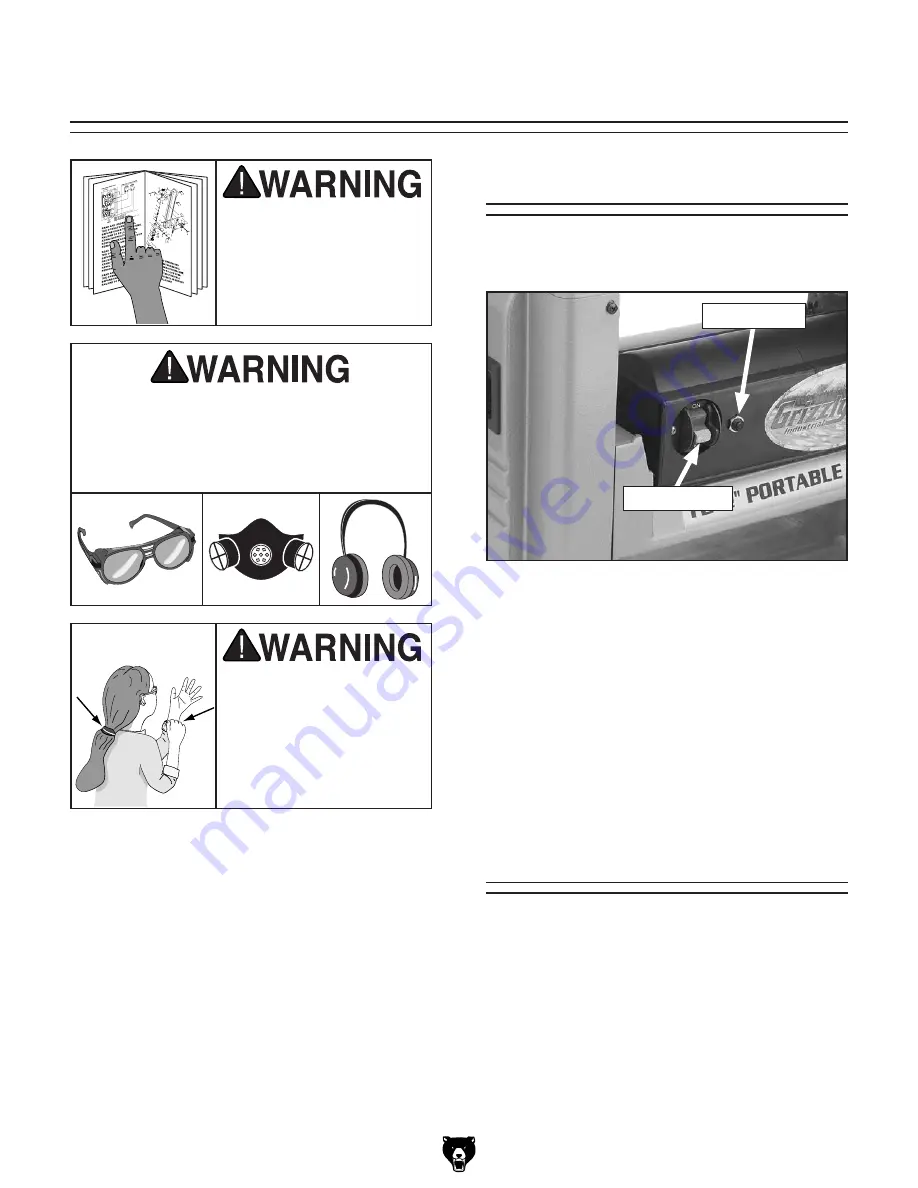 Grizzly G0505 Owner'S Manual Download Page 17