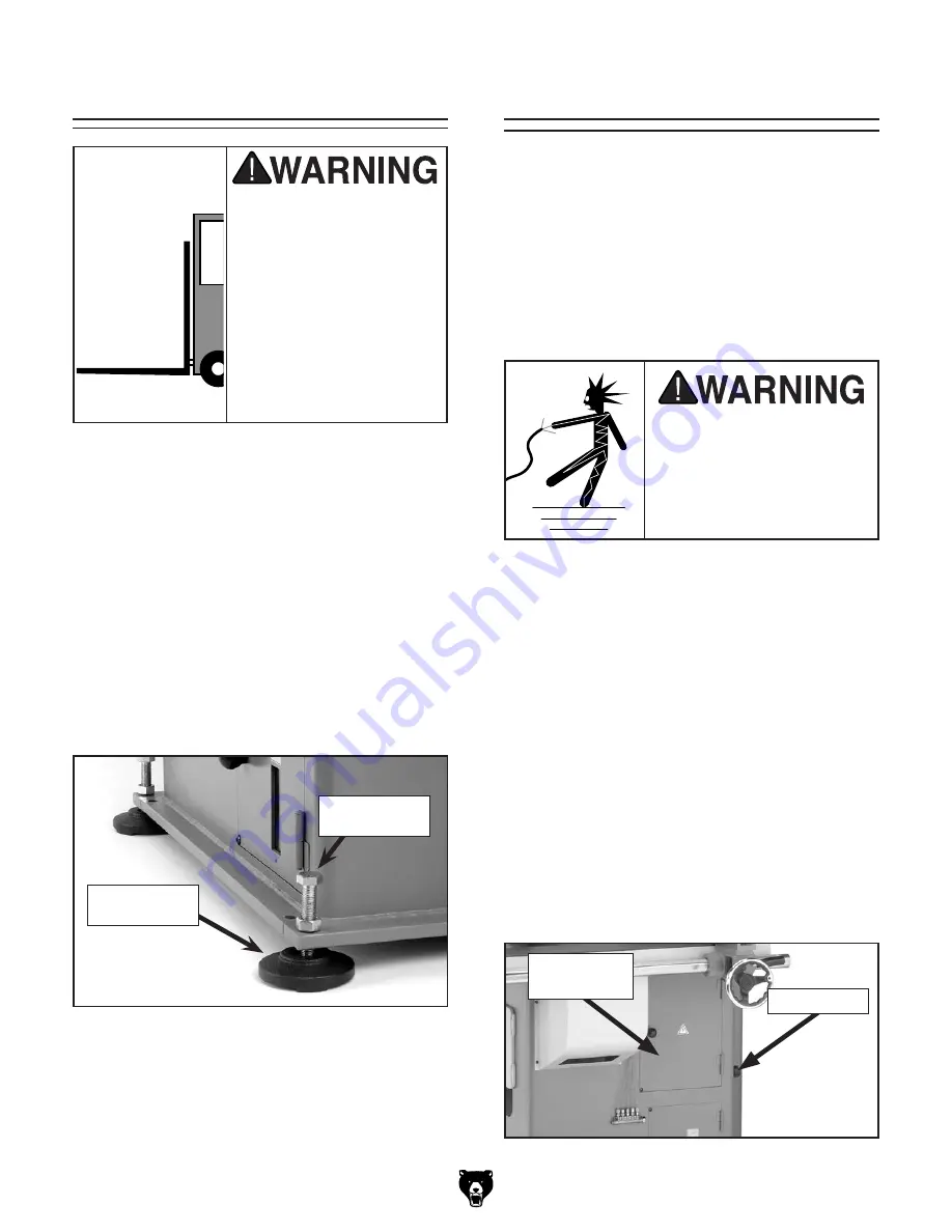 Grizzly G0524 Owner'S Manual Download Page 21