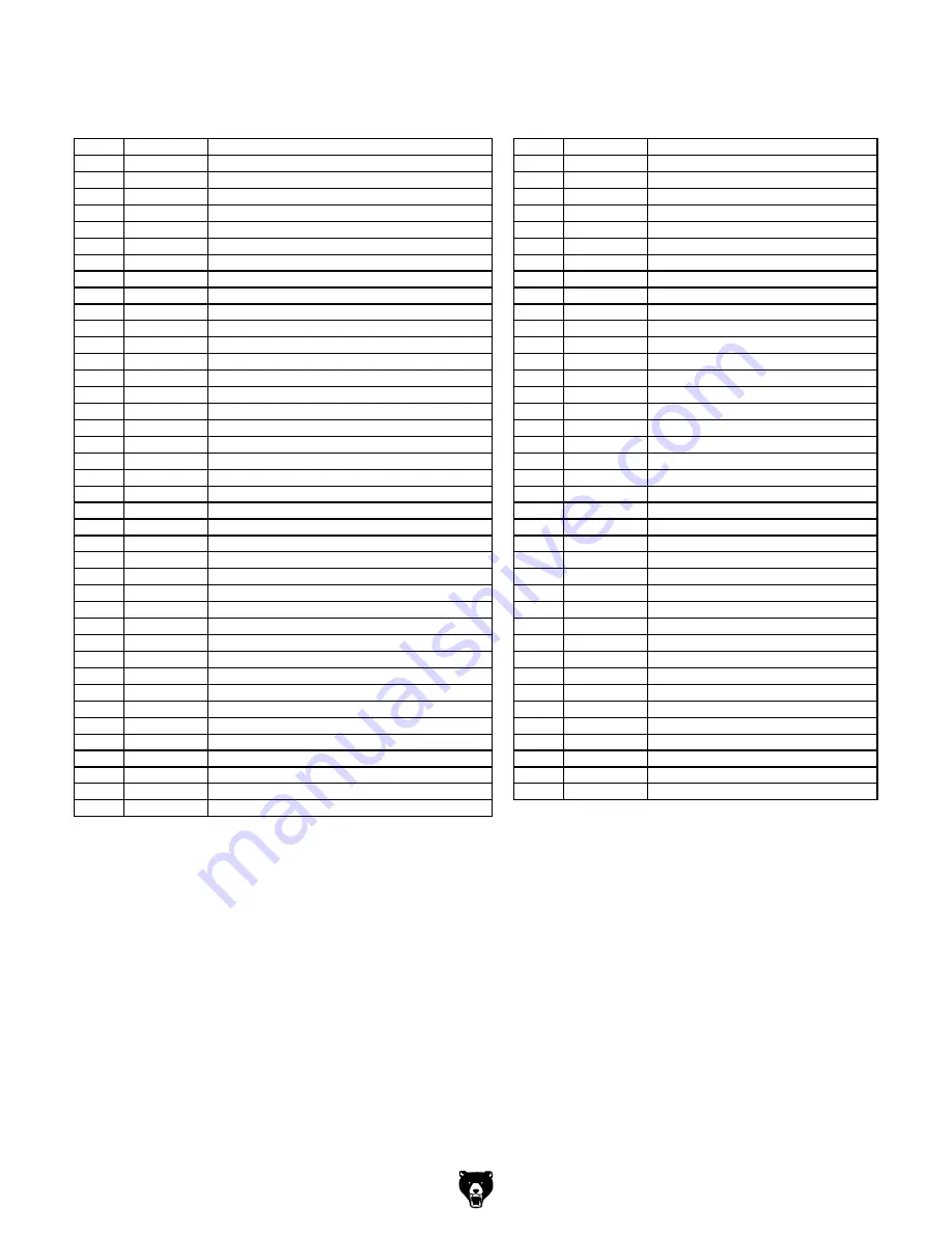 Grizzly G0524 Owner'S Manual Download Page 42