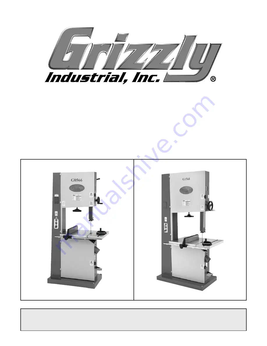 Grizzly G0531 Instruction Manual Download Page 13