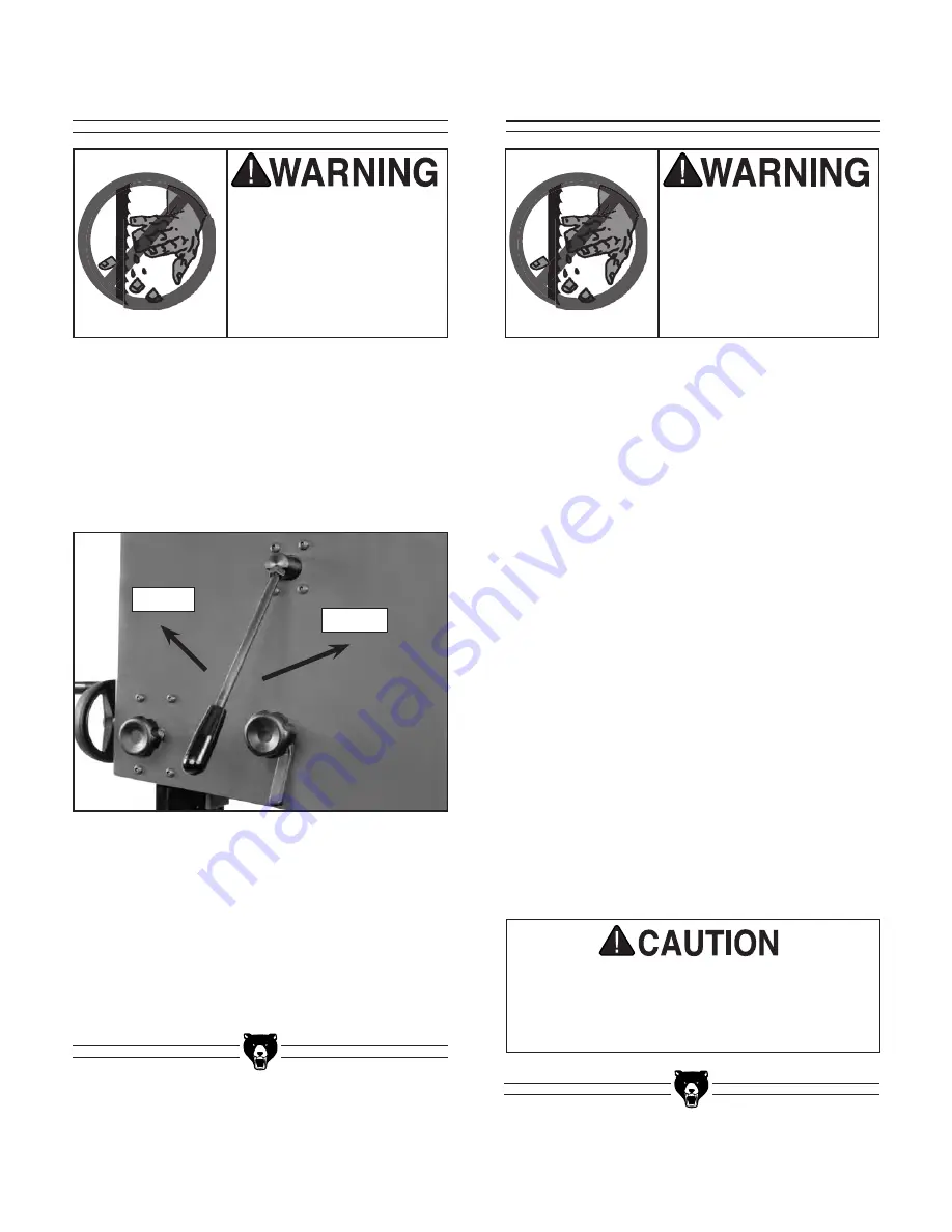 Grizzly g0531b Owner'S Manual Download Page 62