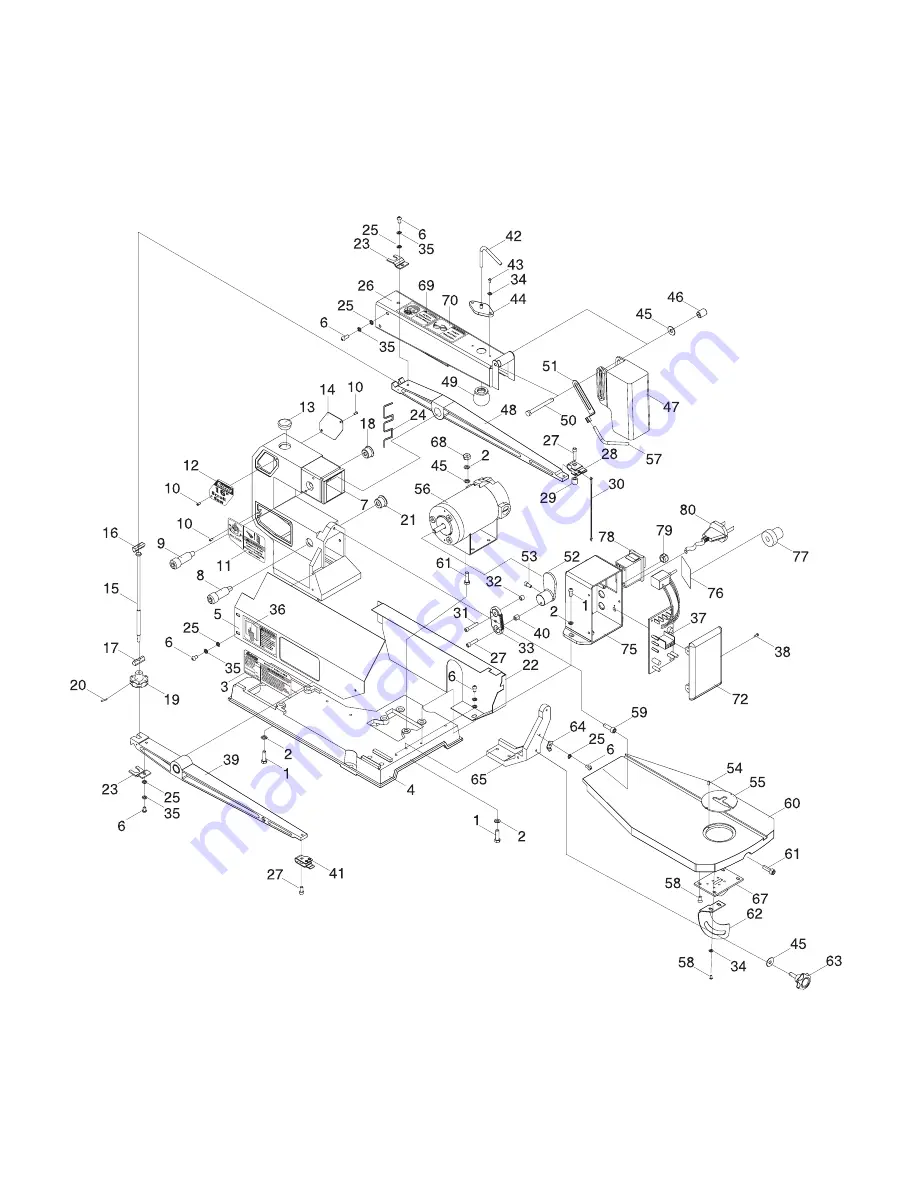 Grizzly G0536 Parts List Download Page 2