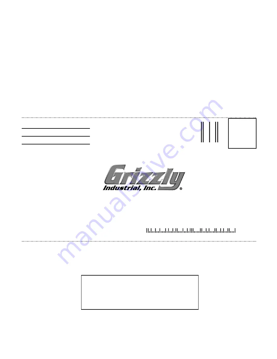 Grizzly G0550 Instruction Manual Download Page 54