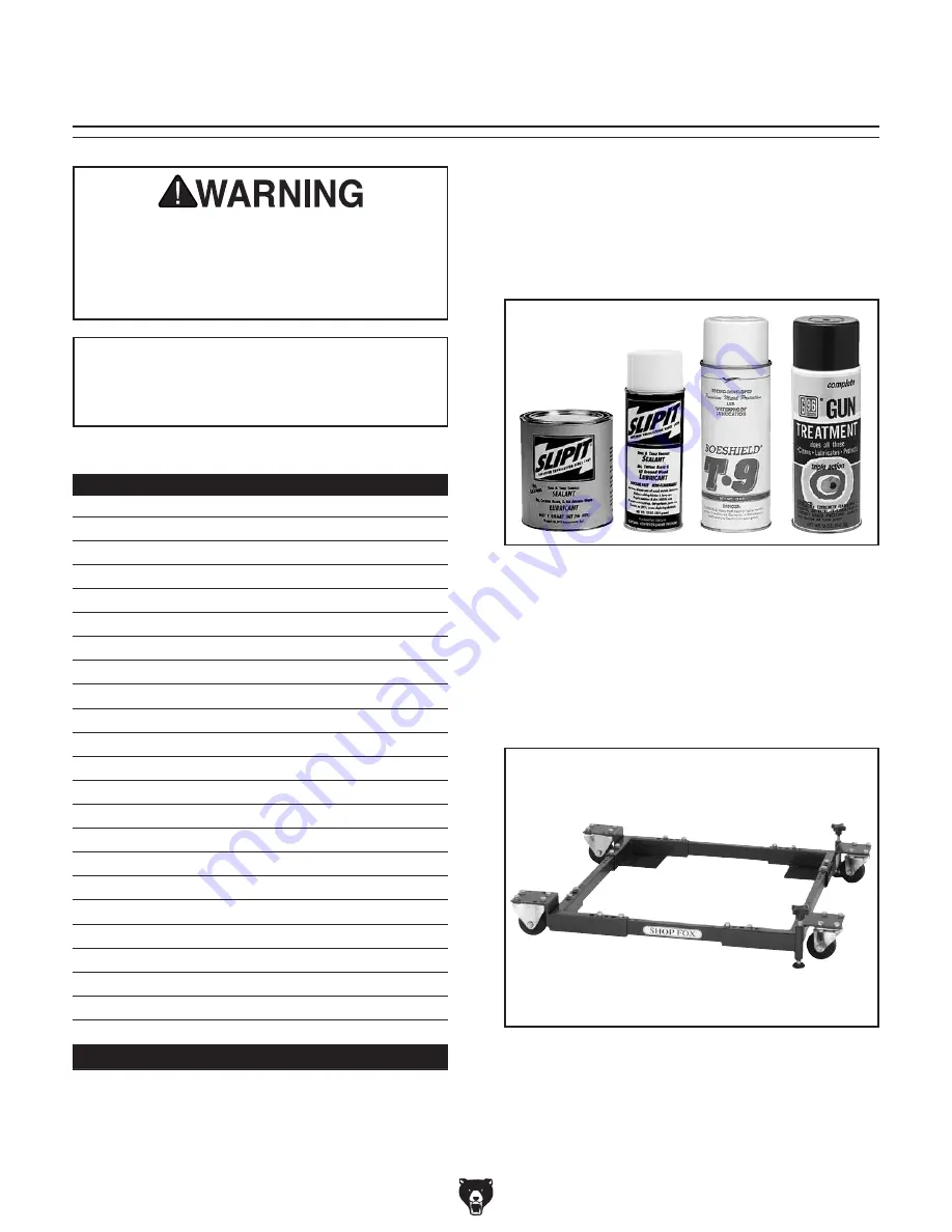 Grizzly G0555XH Owner'S Manual Download Page 46