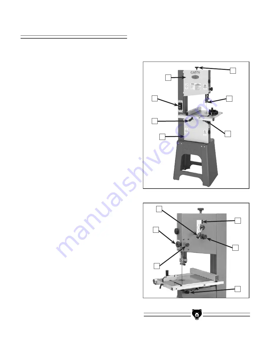 Grizzly G0570 Instruction Manual Download Page 7