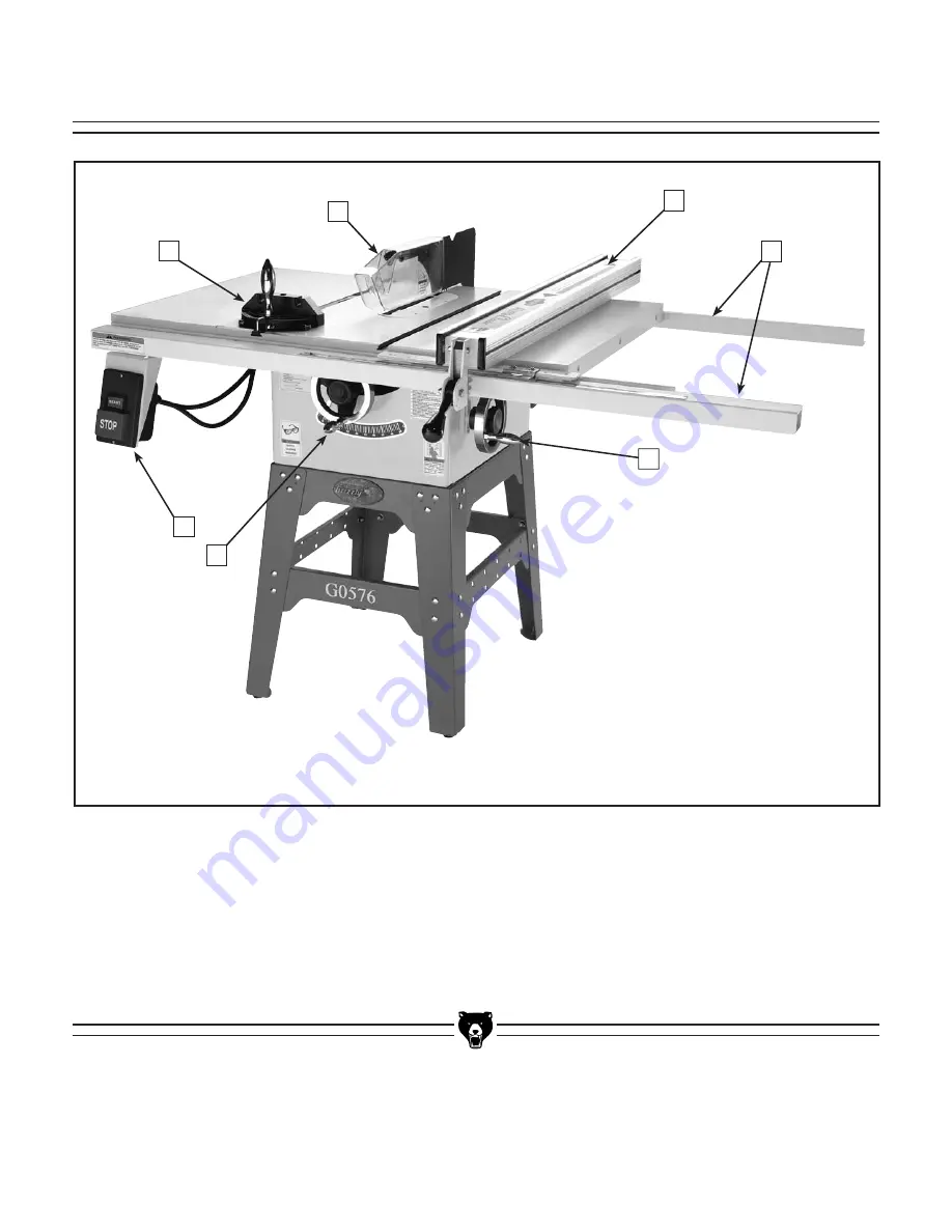 Grizzly G0575 Instruction Manual Download Page 8