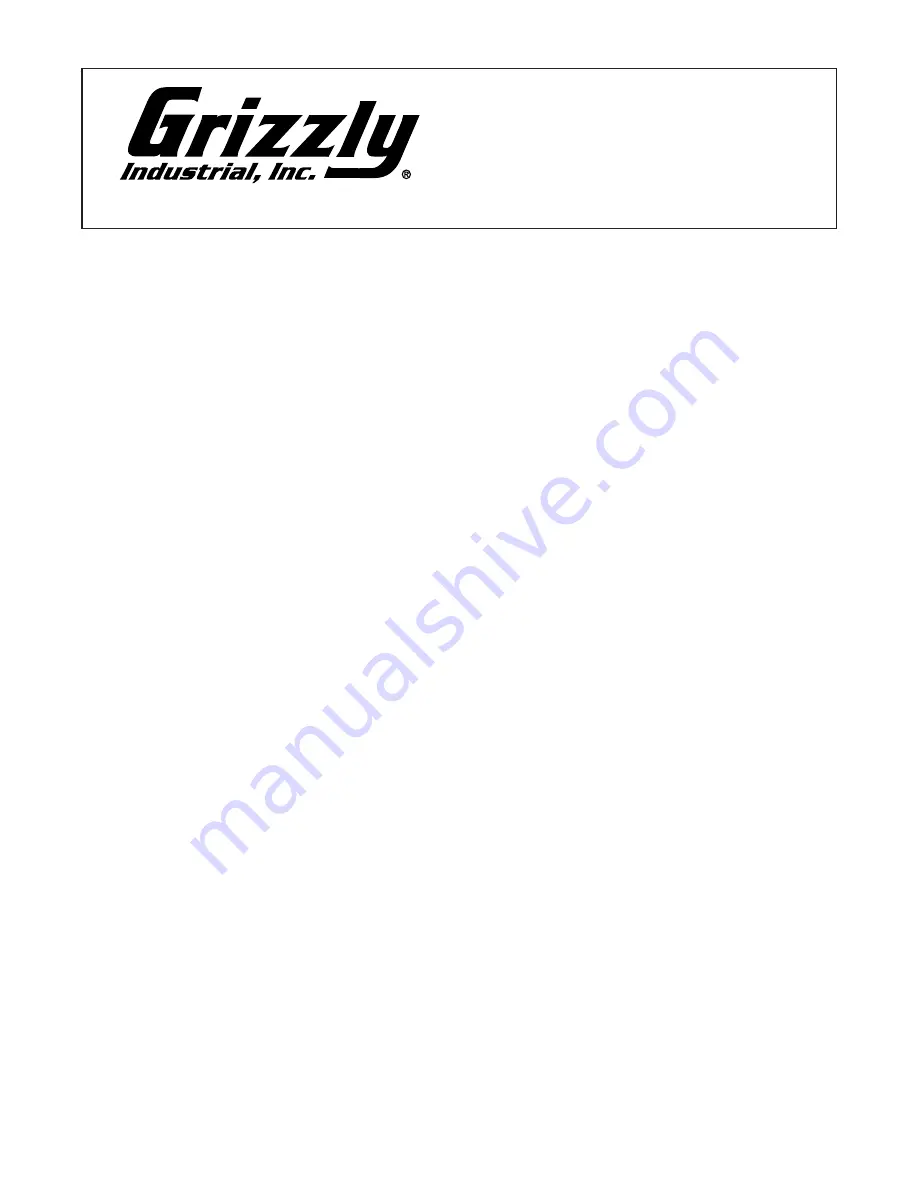 Grizzly G0586 Instruction Manual Download Page 6