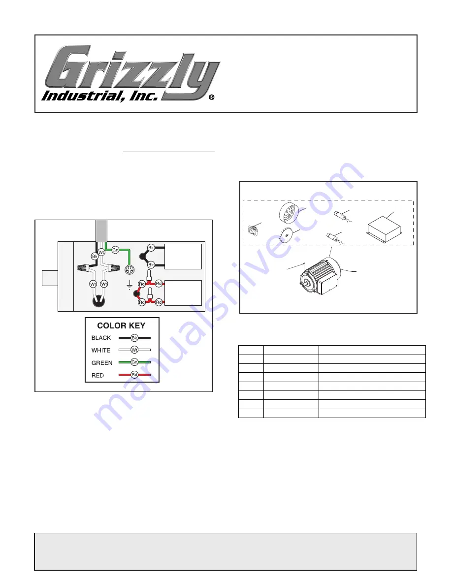 Grizzly G0609 Скачать руководство пользователя страница 1