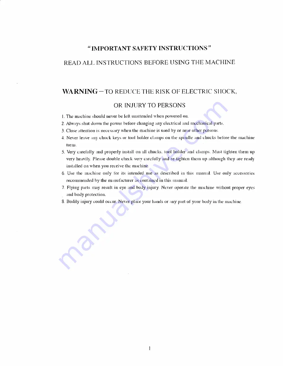 Grizzly G0617 Manual Insert Download Page 12