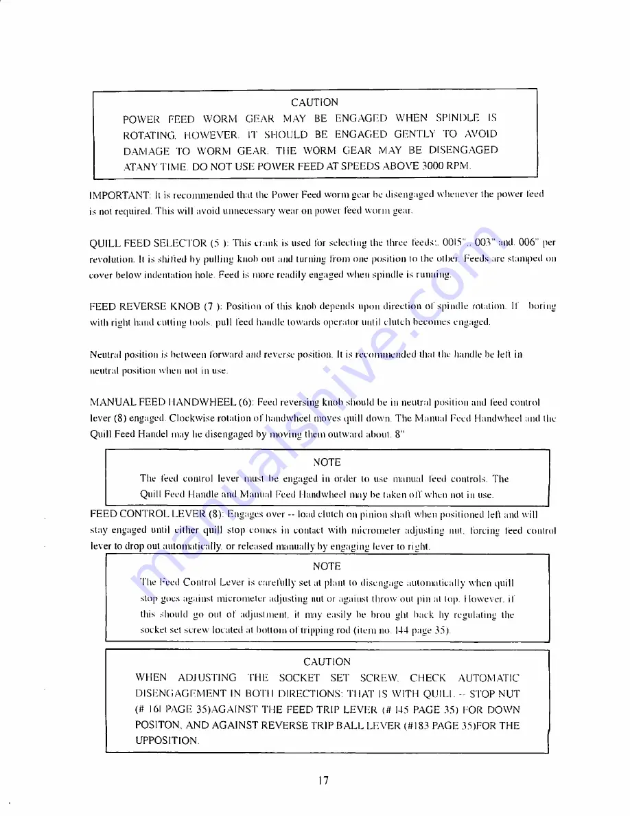 Grizzly G0617 Manual Insert Download Page 28