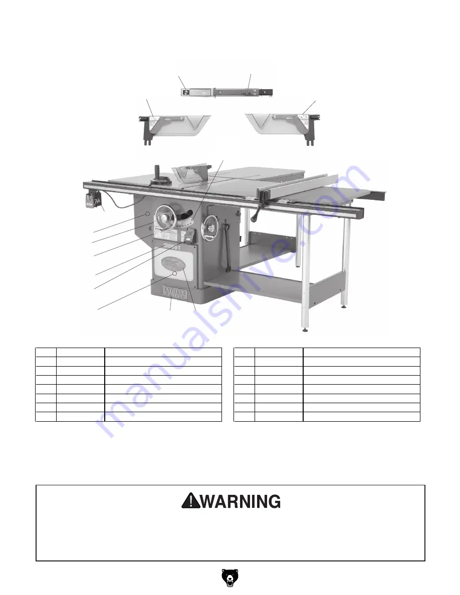 Grizzly G0651 Owner'S Manual Download Page 76