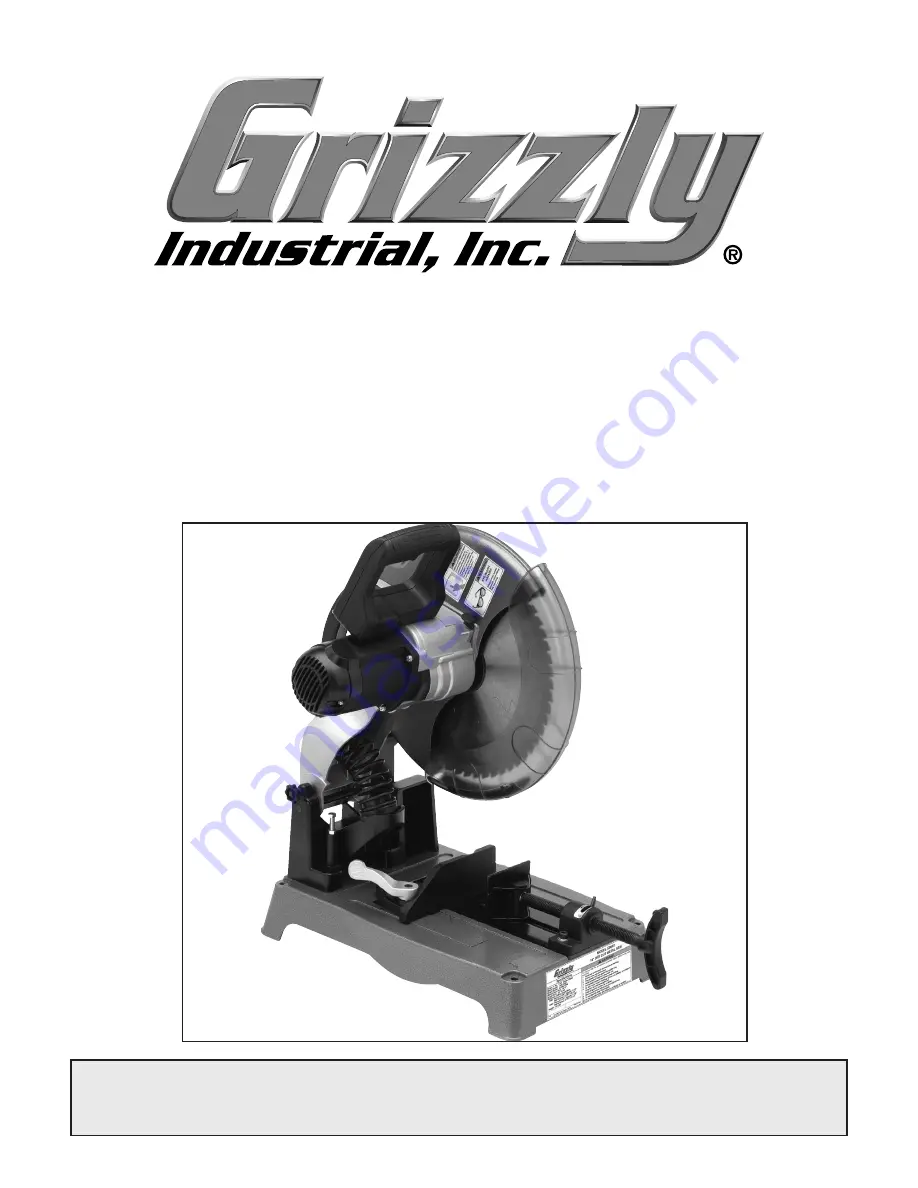 Grizzly G0692 Owner'S Manual Download Page 1