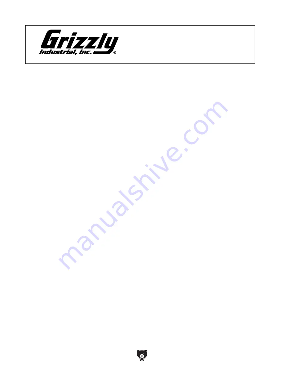 Grizzly G0759 Manual Download Page 4