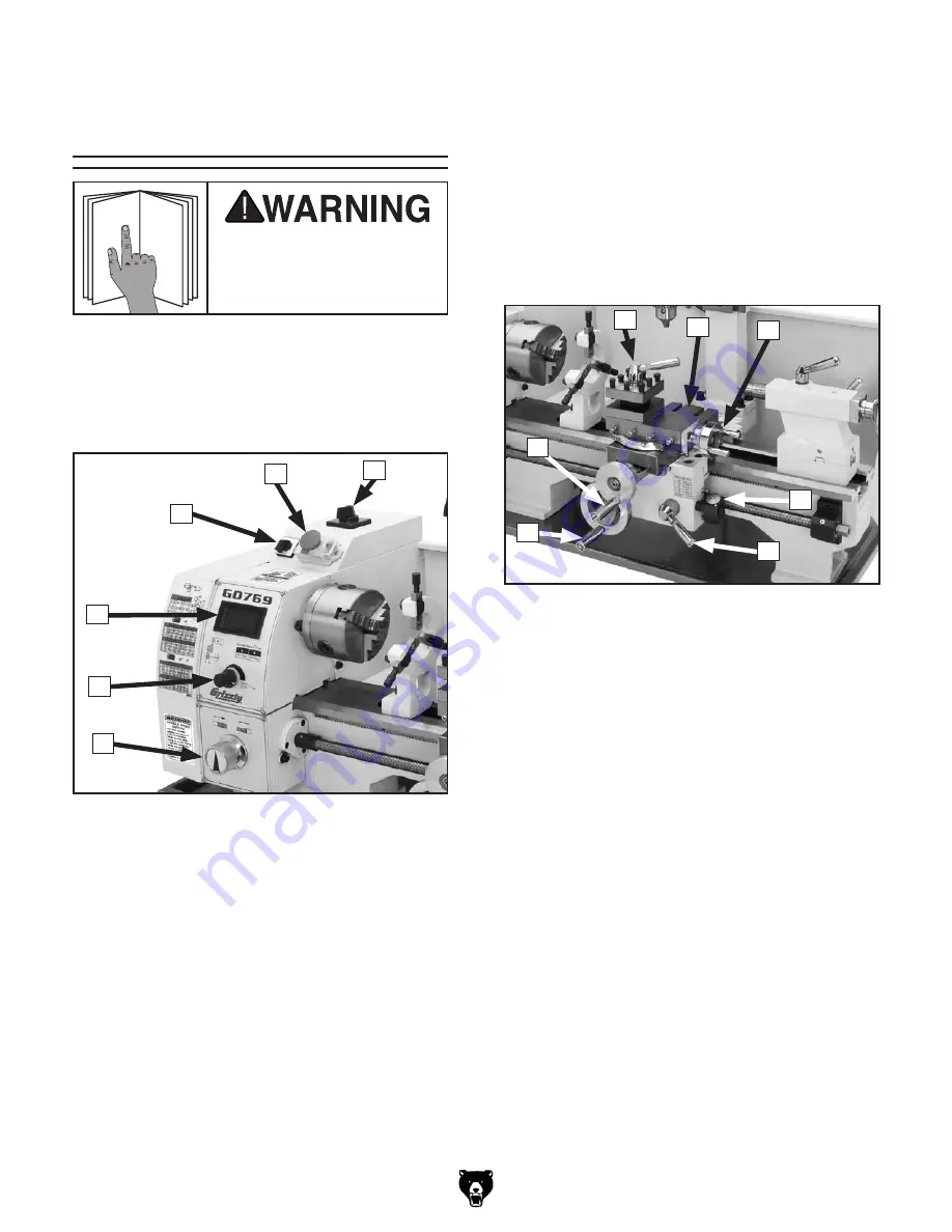 Grizzly G0768 Owner'S Manual Download Page 12