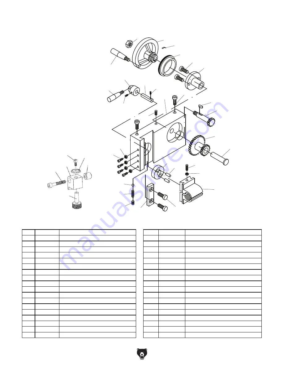 Grizzly G0768 Owner'S Manual Download Page 105