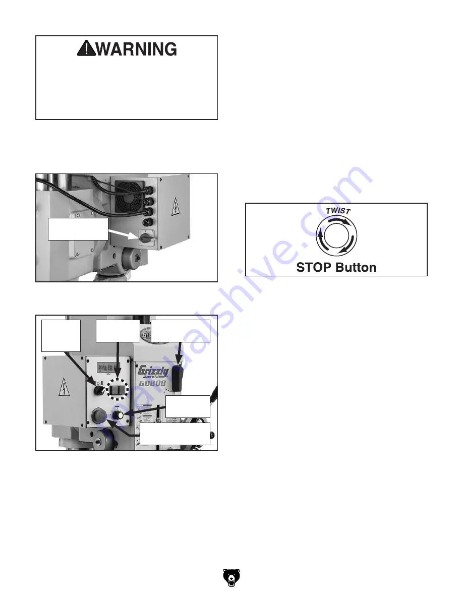 Grizzly G0808 Owner'S Manual Download Page 25