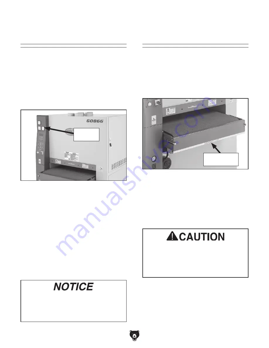 Grizzly G0866 Owner'S Manual Download Page 40