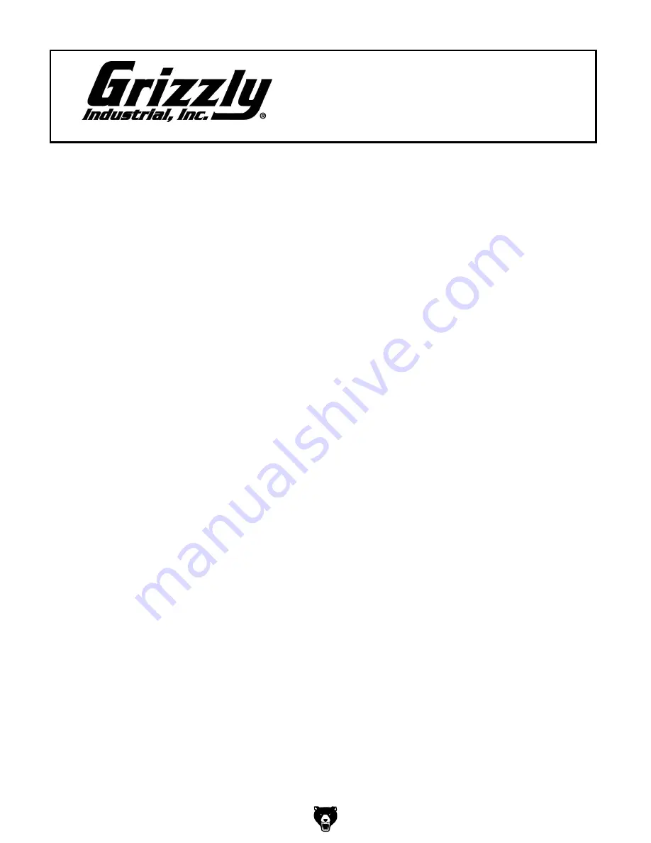 Grizzly G1014Z Owner'S Manual Download Page 7