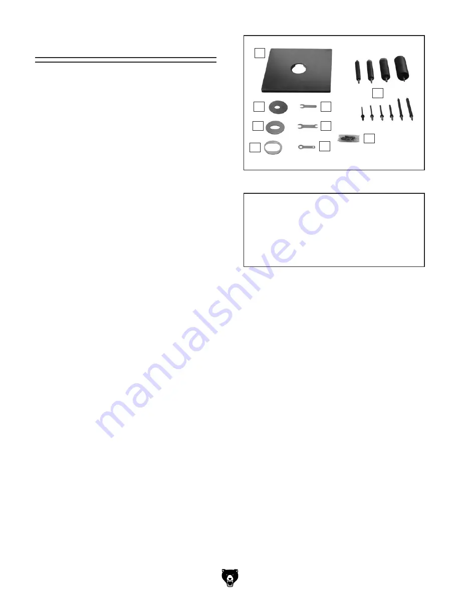 Grizzly G1071 Owner'S Manual Download Page 15